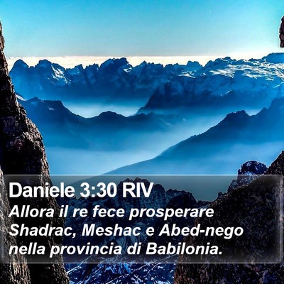 Daniele 3:30 RIV Bible Verse Image