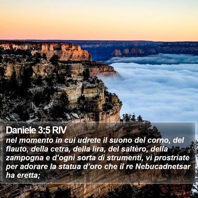Daniele 3:5 RIV Bible Verse Image
