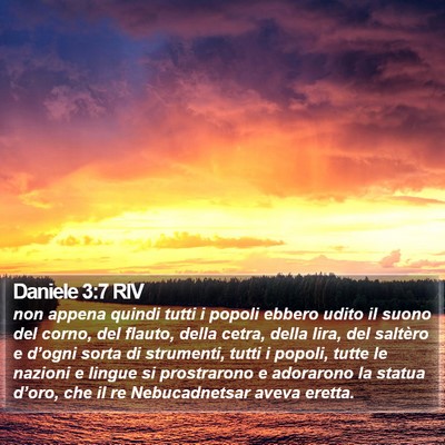 Daniele 3:7 RIV Bible Verse Image