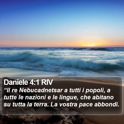 Daniele 4:1 RIV Bible Verse Image
