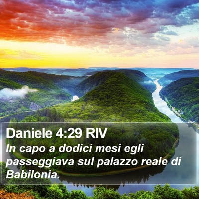 Daniele 4:29 RIV Bible Verse Image