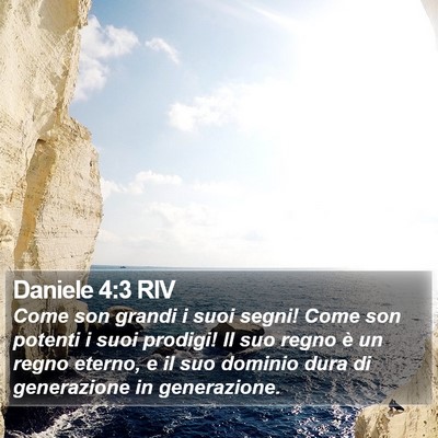 Daniele 4:3 RIV Bible Verse Image