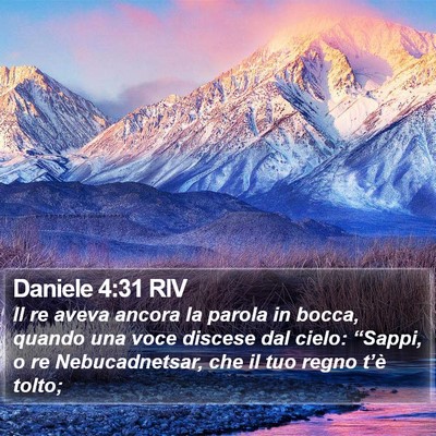 Daniele 4:31 RIV Bible Verse Image