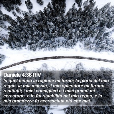 Daniele 4:36 RIV Bible Verse Image