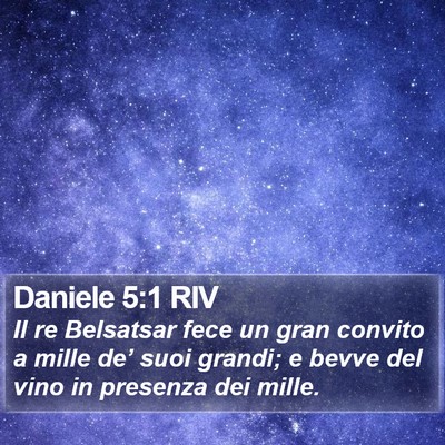 Daniele 5:1 RIV Bible Verse Image
