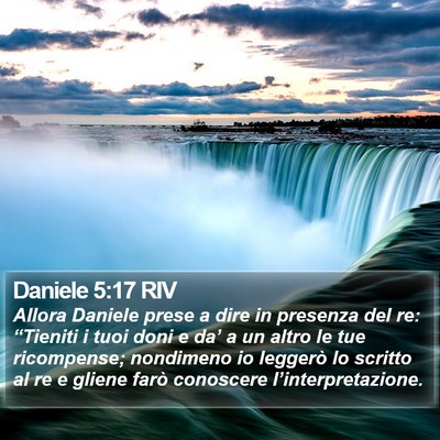 Daniele 5:17 RIV Bible Verse Image
