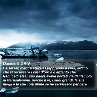 Daniele 5:2 RIV Bible Verse Image