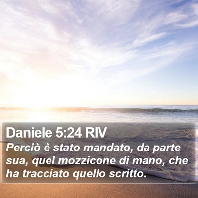 Daniele 5:24 RIV Bible Verse Image