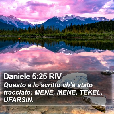 Daniele 5:25 RIV Bible Verse Image