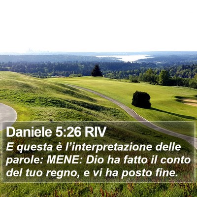 Daniele 5:26 RIV Bible Verse Image