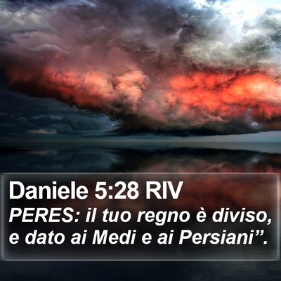 Daniele 5:28 RIV Bible Verse Image