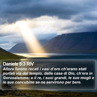 Daniele 5:3 RIV Bible Verse Image