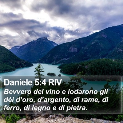 Daniele 5:4 RIV Bible Verse Image