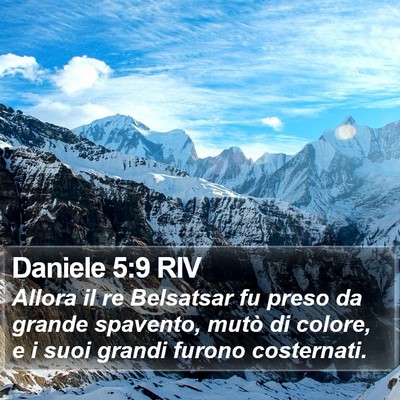 Daniele 5:9 RIV Bible Verse Image