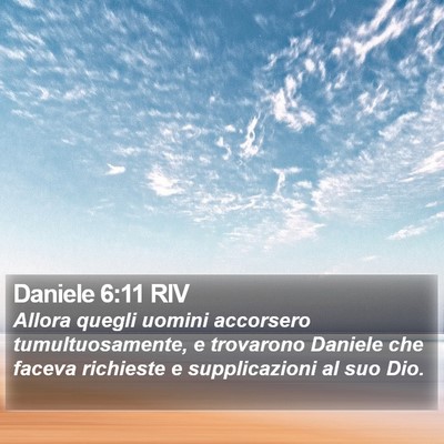 Daniele 6:11 RIV Bible Verse Image
