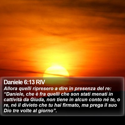 Daniele 6:13 RIV Bible Verse Image