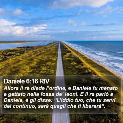 Daniele 6:16 RIV Bible Verse Image