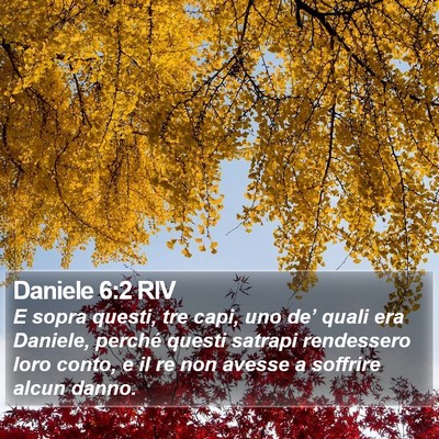 Daniele 6:2 RIV Bible Verse Image