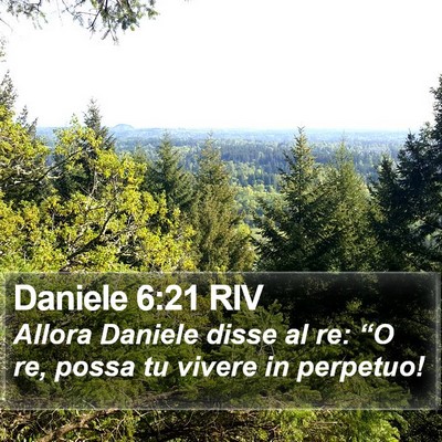 Daniele 6:21 RIV Bible Verse Image