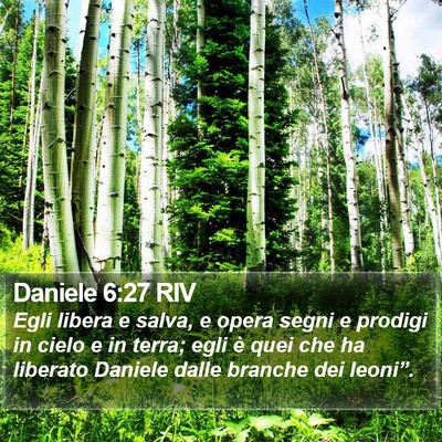 Daniele 6:27 RIV Bible Verse Image