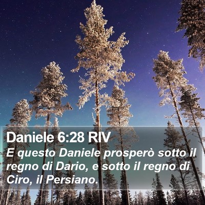 Daniele 6:28 RIV Bible Verse Image