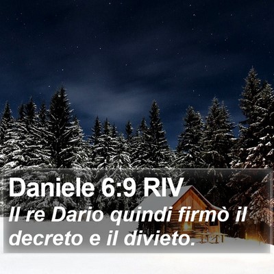 Daniele 6:9 RIV Bible Verse Image