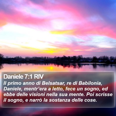 Daniele 7:1 RIV Bible Verse Image