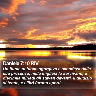 Daniele 7:10 RIV Bible Verse Image