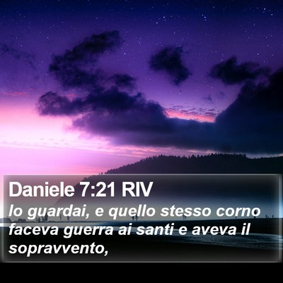 Daniele 7:21 RIV Bible Verse Image