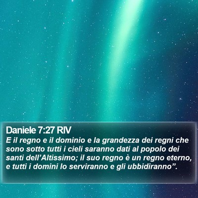 Daniele 7:27 RIV Bible Verse Image