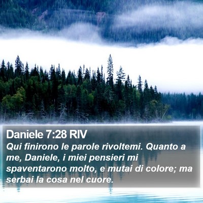 Daniele 7:28 RIV Bible Verse Image
