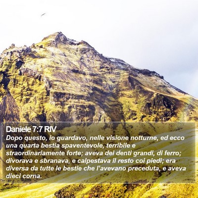 Daniele 7:7 RIV Bible Verse Image