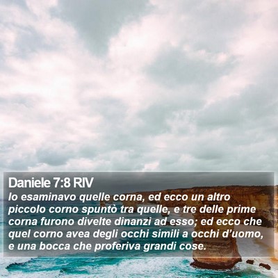 Daniele 7:8 RIV Bible Verse Image