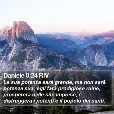 Daniele 8:24 RIV Bible Verse Image