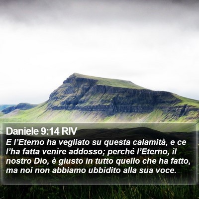 Daniele 9:14 RIV Bible Verse Image