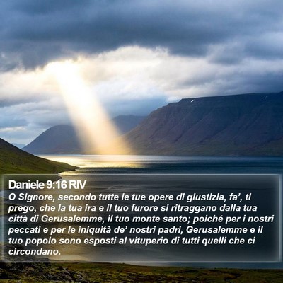 Daniele 9:16 RIV Bible Verse Image