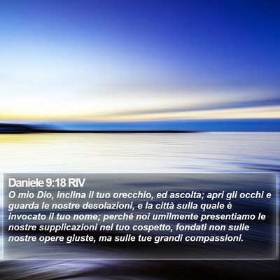 Daniele 9:18 RIV Bible Verse Image