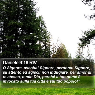 Daniele 9:19 RIV Bible Verse Image
