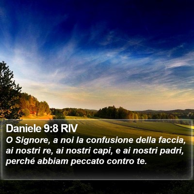Daniele 9:8 RIV Bible Verse Image