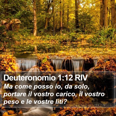 Deuteronomio 1:12 RIV Bible Verse Image