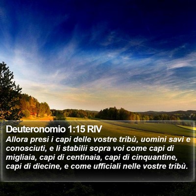 Deuteronomio 1:15 RIV Bible Verse Image