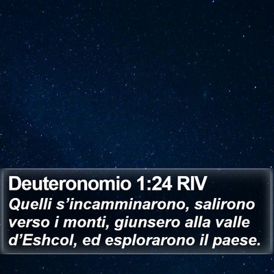 Deuteronomio 1:24 RIV Bible Verse Image