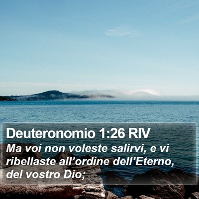 Deuteronomio 1:26 RIV Bible Verse Image