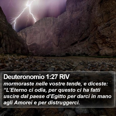 Deuteronomio 1:27 RIV Bible Verse Image