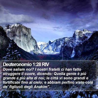 Deuteronomio 1:28 RIV Bible Verse Image