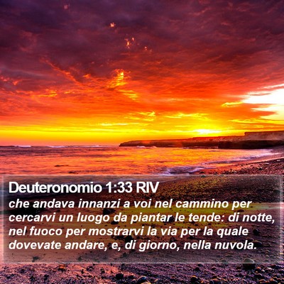 Deuteronomio 1:33 RIV Bible Verse Image