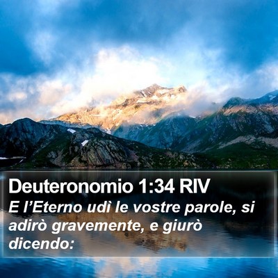 Deuteronomio 1:34 RIV Bible Verse Image