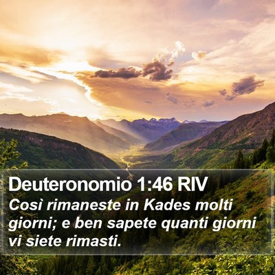 Deuteronomio 1:46 RIV Bible Verse Image