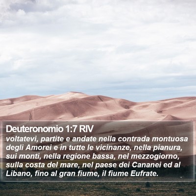 Deuteronomio 1:7 RIV Bible Verse Image