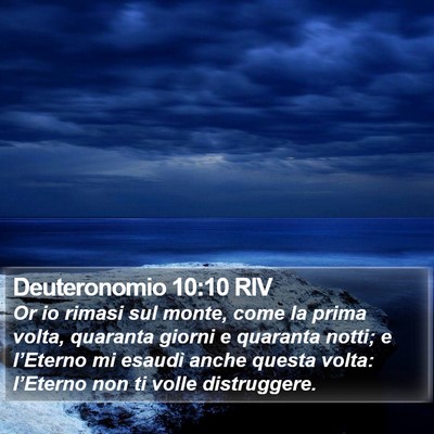 Deuteronomio 10:10 RIV Bible Verse Image